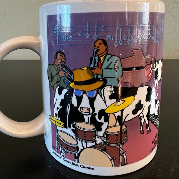 Set of 2 MOOsical Cows Mugs Motown Records Parody Mootown Rhythm & Blues - Picture 2 of 13